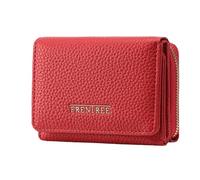 Frentree Women's Purse with Zip, 8 Card Slots, Note Compartment, Compact Wallet with Document Compartment, Elegant and Suitable for Everyday Use, red, Casual