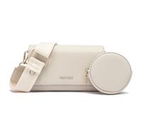 Frentree Women's Small Crossbody Bag Purse Shoulder Bag Elegant Compact Modern with Zip Lots of Storage Space, White, Casual