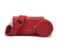 Frentree Women's Small Crossbody Bag Purse Shoulder Bag Elegant Compact Modern with Zip Lots of Storage Space, red, Casual