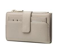 Frentree Women's Wallet RFID Protection Card Holder Large with Zip Large Space Removable Case & Gift Box