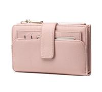 Frentree Women's Wallet RFID Protection Card Holder Large with Zip Large Space Removable Case & Gift Box
