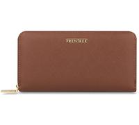 Frentree® Women's Wallet with Many Compartments, Classic Large Purse with Mobile Phone Compartment and RFID Protection, Includes Gift Packaging, brown, Kompakt, Classic