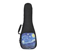 FREOJGU Guitar Bag 30 Inch Bag Thicken Soprano Concert Tenor Baritone Carrying Case Starry Night Guitar 21 23 24 26 Backpack(23 inch)