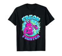 Freon Fighter HVAC Tech Refrigeration Cooling System Repair T-Shirt
