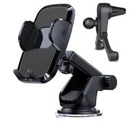 Frequeg Universal Car Phone Holder[Strongest adsorption] Upgraded Version 3 in 1, car Dashboard air Vents Windshield Phone Holder for iPhone Android Samsung, Google and All Other Smartphones