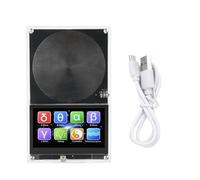 Frequency Generator DC 5V Schumann Wave Generator 0.01-99999Hz Adjustable Frequency Signal Micro USB Touch Screen Audio Resonator for Stress Relief