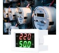 Frequency Meter Generator Hz Multimeter Network Voltage and Tester Generator Dual LED Display Digital AC Voltmeter Test Tool Frequency Meter (#1)