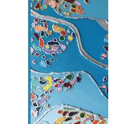 Frequency of Flow: Abstract Art Notebook with Vibrant Full-Color Margins, A5 Blank Pages for Creative Expression and Intuitive Journaling