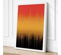 Frequency Waves Geometric Canvas Wall Art Print 30x20 Inch (76 x 51 cm)