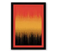 Frequency Waves Geometric Framed Wall Art Print A1 (84.1×59.4cm) Black, Wall Decor for Living Room, Bedroom, Office & Home, Ready to Hang, Art Gift