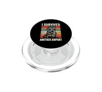 Frequent Traveler I Survived Another Airport Jet Setter PopSockets PopGrip for MagSafe