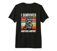 Frequent Traveler I Survived Another Airport Jet Setter Premium T-Shirt