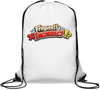 Frequently Making Mistakes and Errors Gym Sack Casual Drawstring Bag White