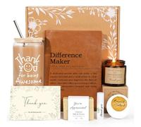 Frerdui Thank You Gifts for Women, Teacher Appreciation Gifts, Employee Appreciation Gift for Coworkers Employees Teacher Nurse Secretary Mentor Leader with Difference Maker Journal