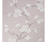 Fresco Apple Blossom Pink Smooth Wallpaper Sample