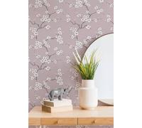 Fresco Apple Blossom Tree Floral Wallpaper In Pink Pink One Size