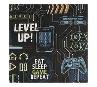 Fresco Game Over Black and Multi Wallpaper - Paste The Paper - Gamer Design - Suitable for Kids Room - Feature or 4 Wall Design - Cover for Small Cracks and Imperfections