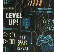 FRESCO GAME OVER BLACK / MULTI WALLPAPER, Multi