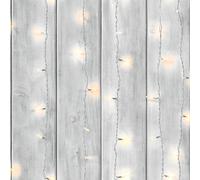 Fresco Grey Twinkle Lights Smooth Wallpaper