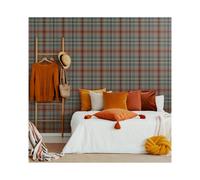 FRESCO COSY TARTAN RED / GREEN WALLPAPER, Red
