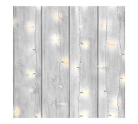 Fresco Twinkle Lights Grey Wooden Slats Wallpaper (WAS 13.99)