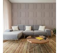 Fresco Wood Panel Blush Wallpaper