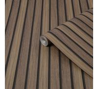 Fresco Wooden Slats Natural Smooth Wallpaper Sample
