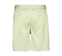Frescobol Carioca lotus print silk shorts - Green M