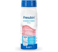 Fresenius Kabi FRESUBIN Energy Fibre Drink Strawberry Drinks Flask 200 ml Pack of 1 x 2.75 kg x 4)