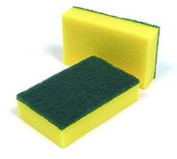 FRESH 365 Heavy Duty Sponge Scourers Pack of 10 - Large Kitchen Cleaning Sponges for Pots, Pans, BBQs, Ovens & Dishes - Reusable Multi-Purpose Scrubbing Pads