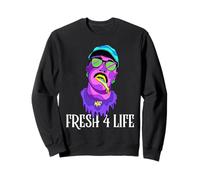 Fresh 4 Life 90s Hip Hop Old School Rap Urban Slang Sweatshirt