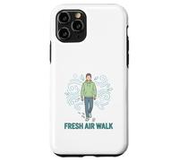 Fresh Air Walk Calm Lifestyle Illustration Case for iPhone 11 Pro