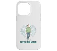 Fresh Air Walk Calm Lifestyle Illustration Case for iPhone 14 Pro Max