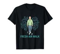 Fresh Air Walk Calm Lifestyle Illustration T-Shirt