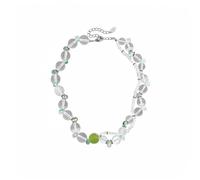 Fresh and elegant diamond-encrusted double-layer beaded necklace with small beads - a unique and high-end accessory