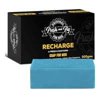 Fresh and Fly Men's Soap Bar for Face, Body, Hair 300g - 4X Bigger 4X Longer Fragrance-Free Natural Soap Bar for Moisturizing Face, Body Bar for Sensitive Skin Cleansing Formula