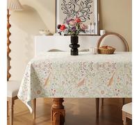 Fresh and Simple Tablecloth, Waterproof and Oil-Proof, Heat-Resistant Rectangular Dining Tablecloth, Light Luxury and High-End Coffee Table Cloth E,120×160cm