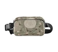 Fresh Artistic Personalized Brown Cute Fanny Pack Waist Bag for Women Men Small Sling Chest Bag with Adjustable Strap for Workout Running Hiking