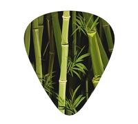 Fresh bamboo Guitar picks in thin, medium, and thick sizes, 12-piece set, suitable for electric guitar and various instruments