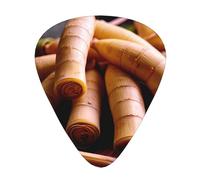 Fresh bamboo shoots Guitar picks in thin, medium, and thick sizes, 12-piece set, suitable for electric guitar and various instruments