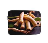 Fresh bamboo shoots Patterned 15 inch Portable Laptop Bag - Perfect for Business, Travel, School, Office Shockproof Laptop Inner Pocket