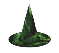 Fresh banana leaves Print Halloween Hat fun Witch Hat foldable headwear Cosplay Decor personalized 1 piece