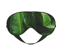 Fresh Banana Leaves Print Sleep Eye Mask Outdoor Indoor Travel Camping Meditation Yoga Shift Work Breathable