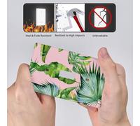 Fresh Banana Leaves Print Switch Plate Covers,1 Gang Wall Plate Single Toggle Light Switch Cover Plate