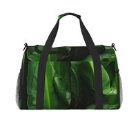 Fresh Banana Leaves Print Versatility Ample Space Travel Bag Stylish Functional Tote for Outdoor Activities