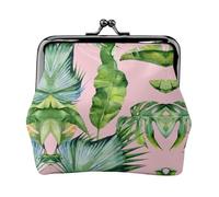 Fresh Banana Leaves Printing Minimalist Lightweight Wallet for School and Work Commutes,Concerts Travel Kit Wallet