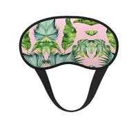 Fresh Banana Leaves Sleep Masks Silky Eye Cover Soft Satin Blindfold Elastic Strap Night Eye Shade for Women Men