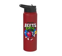 Fresh Beets Music Lover Retro Funny Beet Farmer Stainless Steel Insulated Water Bottle