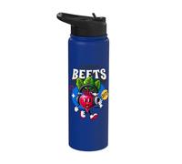 Fresh Beets Music Lover Retro Funny Beet Farmer Stainless Steel Insulated Water Bottle