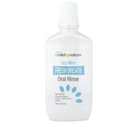 Fresh Breath Oral Rinse, No Alcohol, ICY Mint, 16 fl oz (473 ml), Mild By Nature